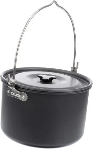4l Large Capacity Aluminum Alloy Camping Cookware Stove Pot for 5-8 People Hiking Backpacking Outdoor Cooking Portable Camping Cookware Set