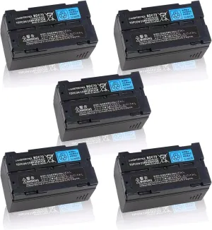 [5-Pack] 7.2V 5240mAh BDC70 Battery for Top-con BDC70 Li-ion Battery for Sokkia Total Stations