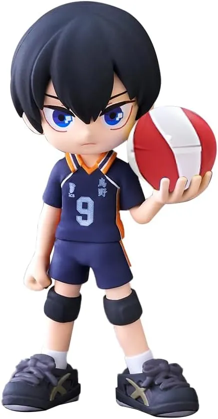 6PCS/Set Shoyo Figure Tobio Kageyama Cake Topper Ornament, 9cm Kozume Kenma Figure Statue Tsukishima Ke Action Figure Desktop Decoration Party Supplies Gifts for Fans