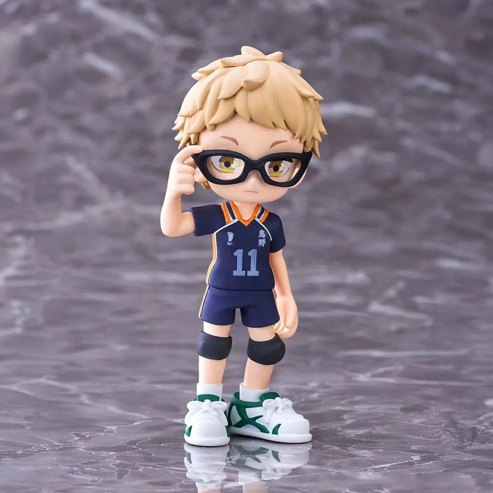 6PCS/Set Shoyo Figure Tobio Kageyama Cake Topper Ornament, 9cm Kozume Kenma Figure Statue Tsukishima Ke Action Figure Desktop Decoration Party Supplies Gifts for Fans