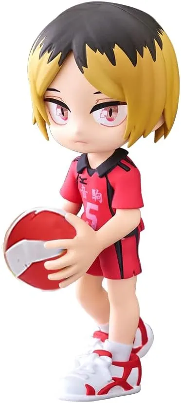 6PCS/Set Shoyo Figure Tobio Kageyama Cake Topper Ornament, 9cm Kozume Kenma Figure Statue Tsukishima Ke Action Figure Desktop Decoration Party Supplies Gifts for Fans