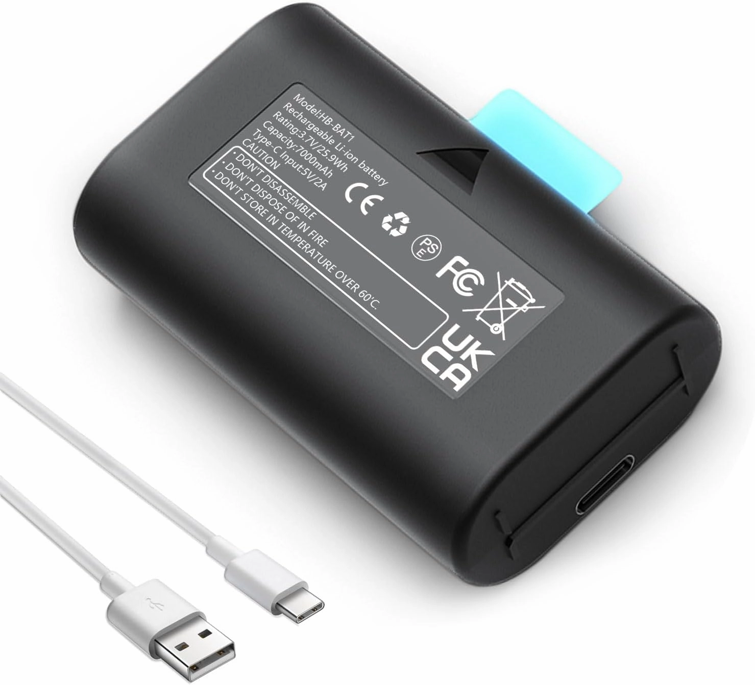 7000mAh Rechargeable Battery Pack Compatible with SimpliSafe Outdoor Wireless Camera SSCAM-BAT11 SCM301 CMOB1 CM0B1, Long-Lasting Battery Replacement simpli safe Batteries with Charging Cables