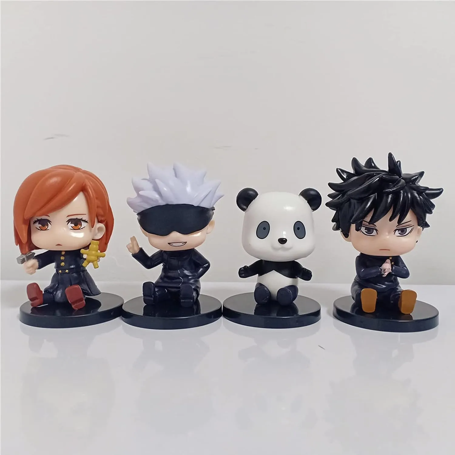 7pcs JJK Mini Figures Set Geto Suguru Action Figure 7cm Cute Anime Figurines JJK Fushiguro Toji Statue Cake Topper Desktop Collections