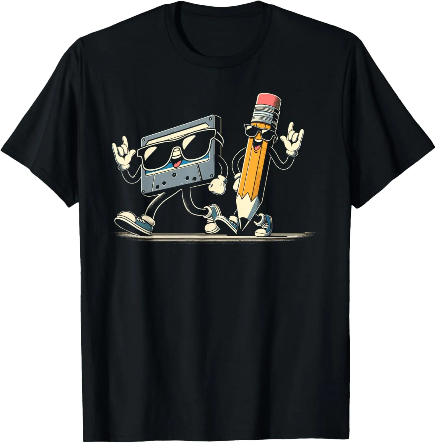 80s 90s Audio Cassette Tape Men Women Kids Funny Retro T-Shirt