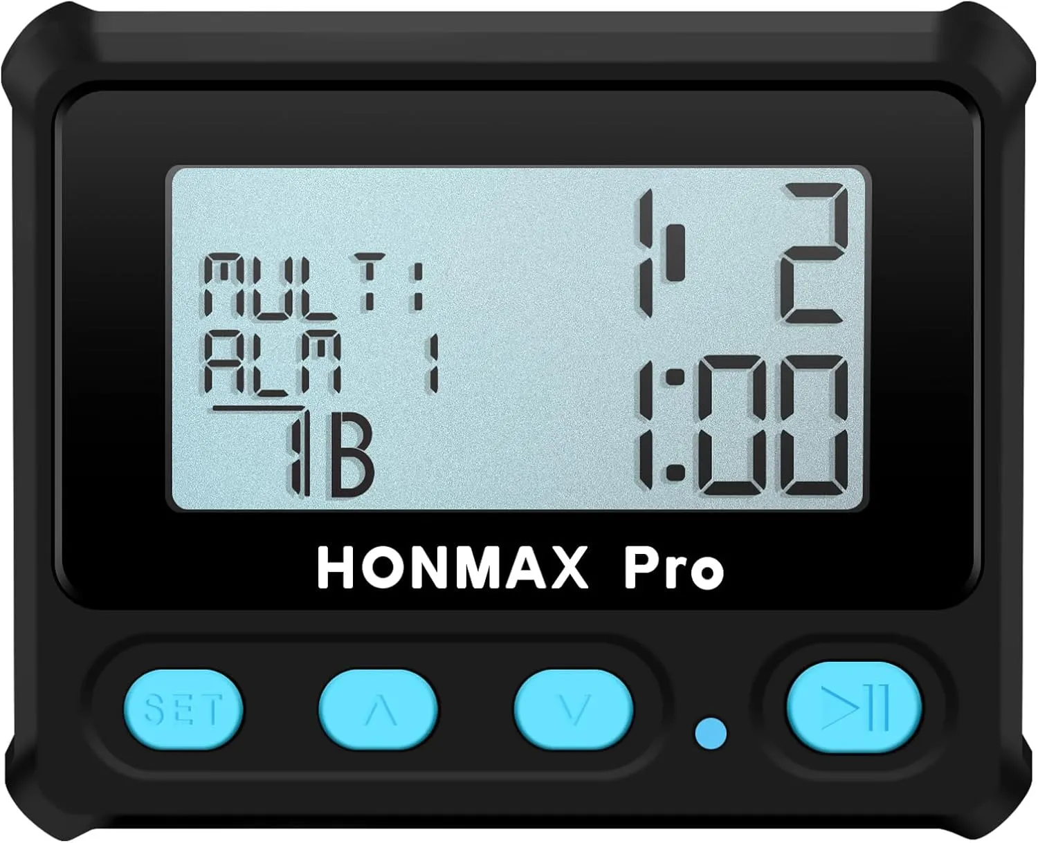 8100 Professional Interval Timer and Stopwatch, Backlight, USB-C Charged, Clock -Black