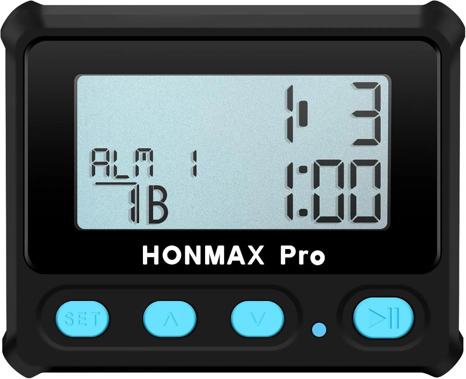 8100 Professional Interval Timer and Stopwatch, Backlight, USB-C Charged, Clock -Black