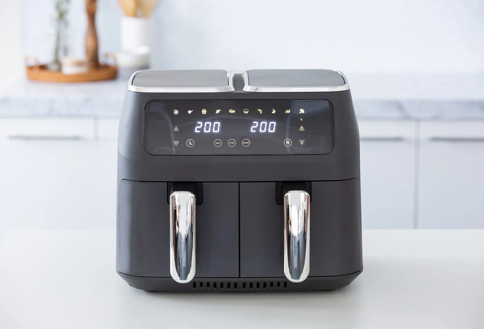 8L Dual Zone Digital Air Fryer with 200C, 10 Cooking Programs-WA_Rural