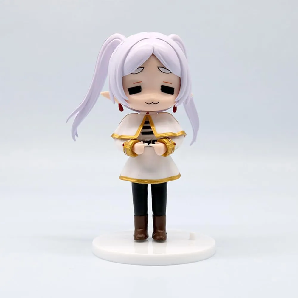 8pcs Frieren Figures Set Cute Mini Figurines Anime Frieren Fern Action Figure 10cm Stark Statue Cake Topper Desktop Decoration Collectibles Gift