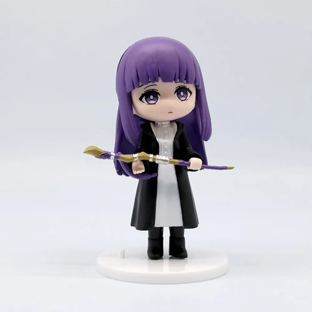 8pcs Frieren Figures Set Cute Mini Figurines Anime Frieren Fern Action Figure 10cm Stark Statue Cake Topper Desktop Decoration Collectibles Gift