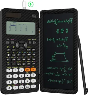 991EX 552 Functions Desktop ROATEE Scientific Calculator Rechargeable & Solar Power, Multiview 6-Line Display with Erasable LCD Writing Tablet for High School College Graduate Student and Researchers