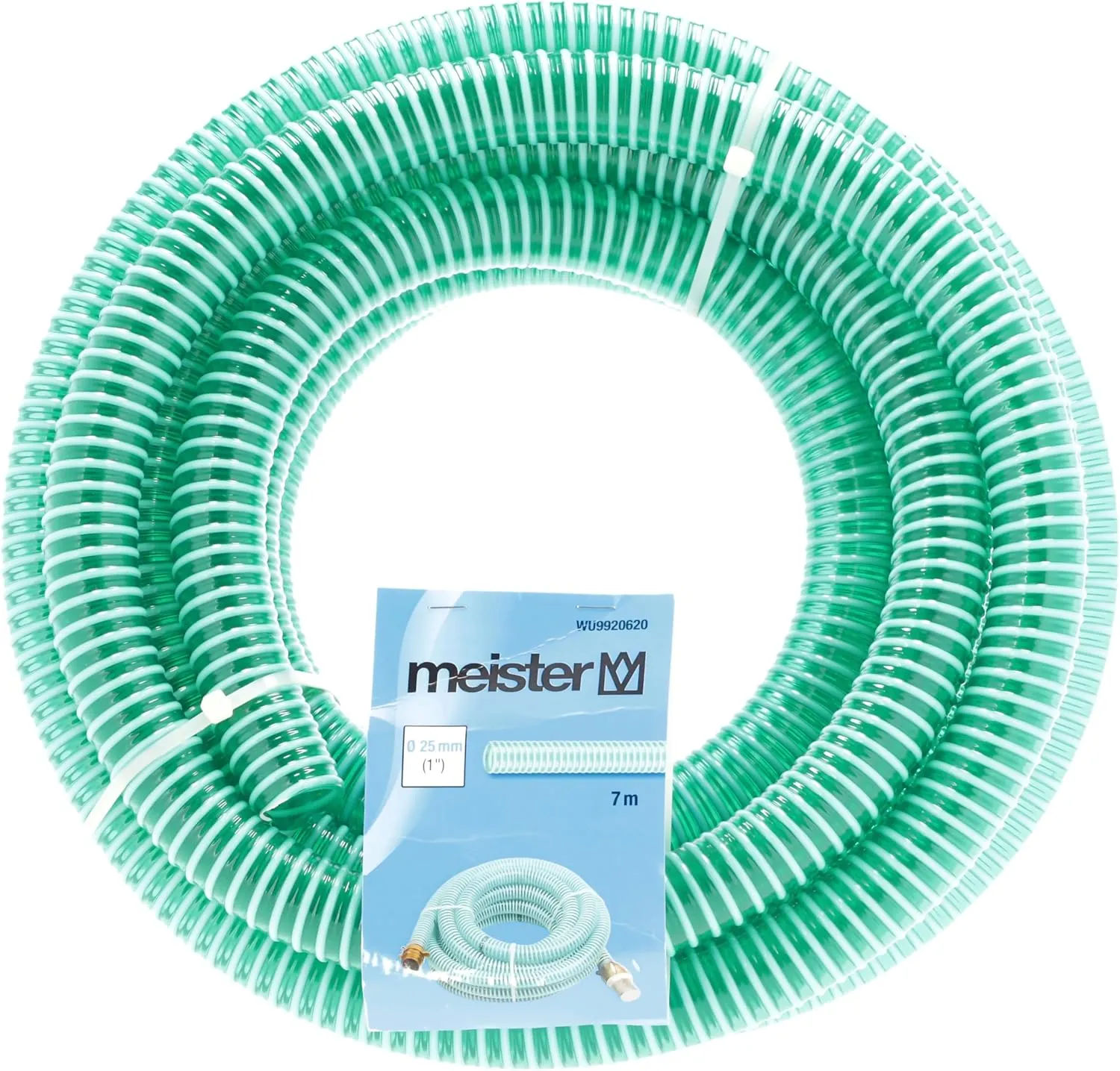 9920620 Suction Hose 25.4 mm (1 Inch) - 7 m Length - for Garden Pumps, Suction Systems & Domestic Waterworks - Vacuum Safe & Dimensionally Stable/Pump Hose/Suction Hose
