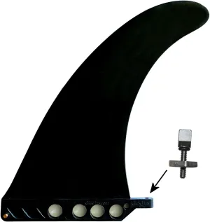 9" US box center fin Safety Flex Soft replacement for longboard SUP Stand up Paddleboard River Surf Whitewater airSUP AIR7 Skeg with 'No-Tool' Fin Screw