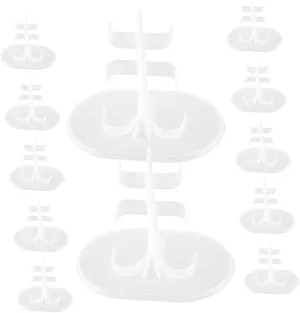 Action Figure Stands 30pcs Doll Display Holders Plastic Portable Doll Stands Home Exhibition Displays