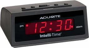 AcuRite 13002 Intelli-Time Digital Alarm Clock 5-inch