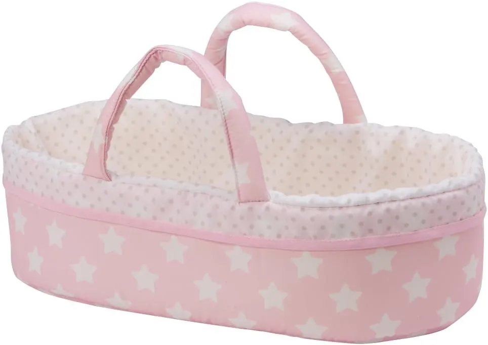 Adora Adoption Babies Essentials, 8-Piece Adoption Baby Doll Accessories and Bunny Toy includes Pink Bassinet, Ruffled Onesie, Headband, Blanket, and Bottle Birthday Gift For Ages 3  - It's A Girl