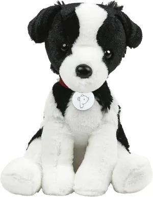 Adorable Dog Stuffed Animal Plush Toy – Premium Quality 8 Inch Soft and Cuddly Puppy with Cute Collar – Perfect for Kids, Cat Lovers, and All Ages (Oreo The Border Collie)