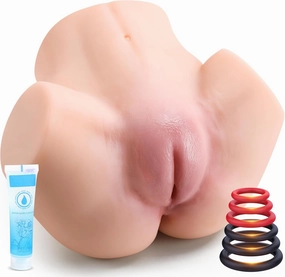 Adult Sex Toys 4LB Male Masturbator - Sex Toys for Men Sex Doll Pussy Ass, Sex Toys Lifelike Realistic Masturbator with Virgin Tight 3D Textured Channel, Male Sex Toy Sex Stroker for Men with 2 Holes