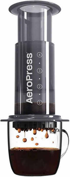 AeroPress Original Coffee and Espresso-style Maker, Barista Level Portable Coffee Maker with Chamber, Plunger, & Filters, Quick Coffee and Espresso Maker