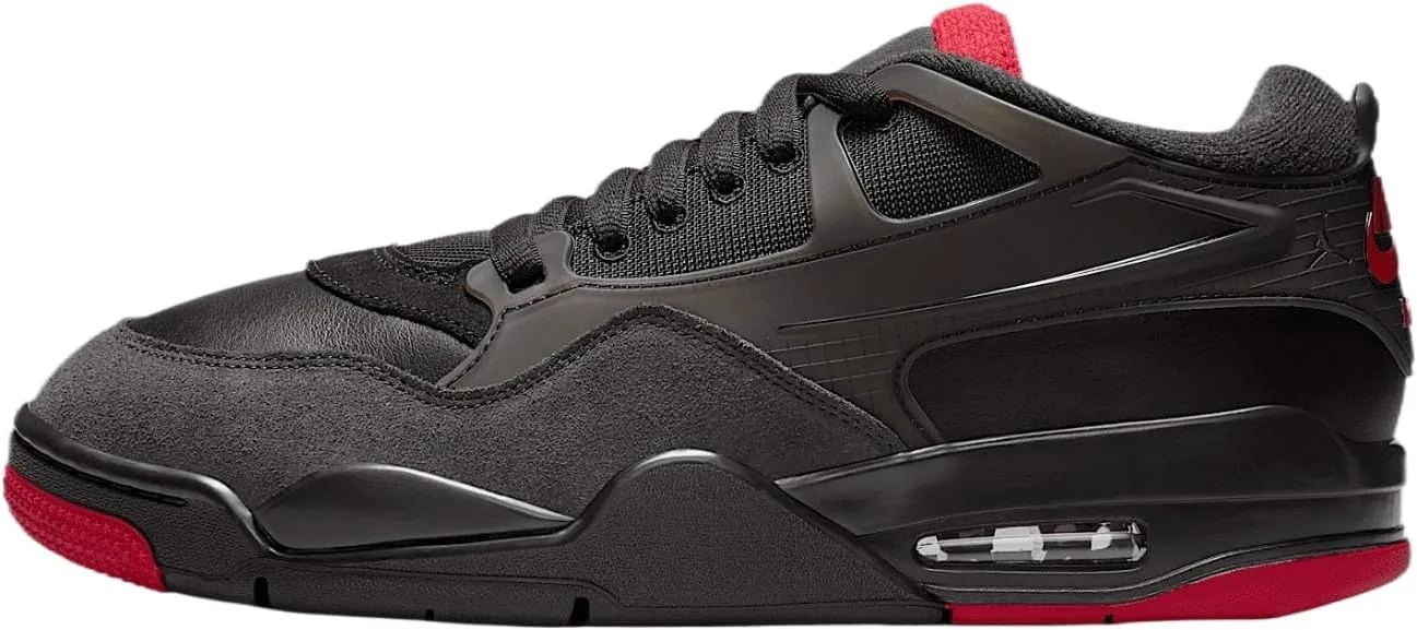Air Jordan 4 RM Men's Shoes (FQ7939-060, Black/Anthracite/Varsity Red) Size 8.5