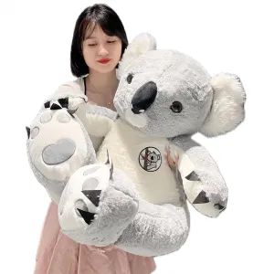 AIRROAD Stuffed Giant Koala So Soft Koala Stuffed Animal, Plush Toy,Grey, 40 Inch,Huge Big Size Fluffy Plushy,Fat Oversized Plushy, for Kids and Adults
