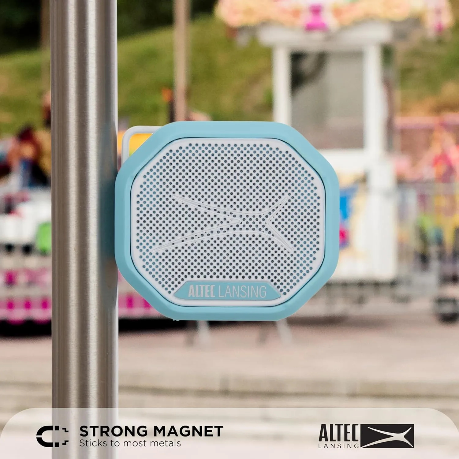 Altec Lansing HYDRATREK Magnetic Bluetooth Speaker, Waterproof IP67, Portable Speaker, True Wireless Pairing, USB-C Quick Charge, 3.7V 400mAh Battery, Voice Assistant, Perfect for Any Adventure…