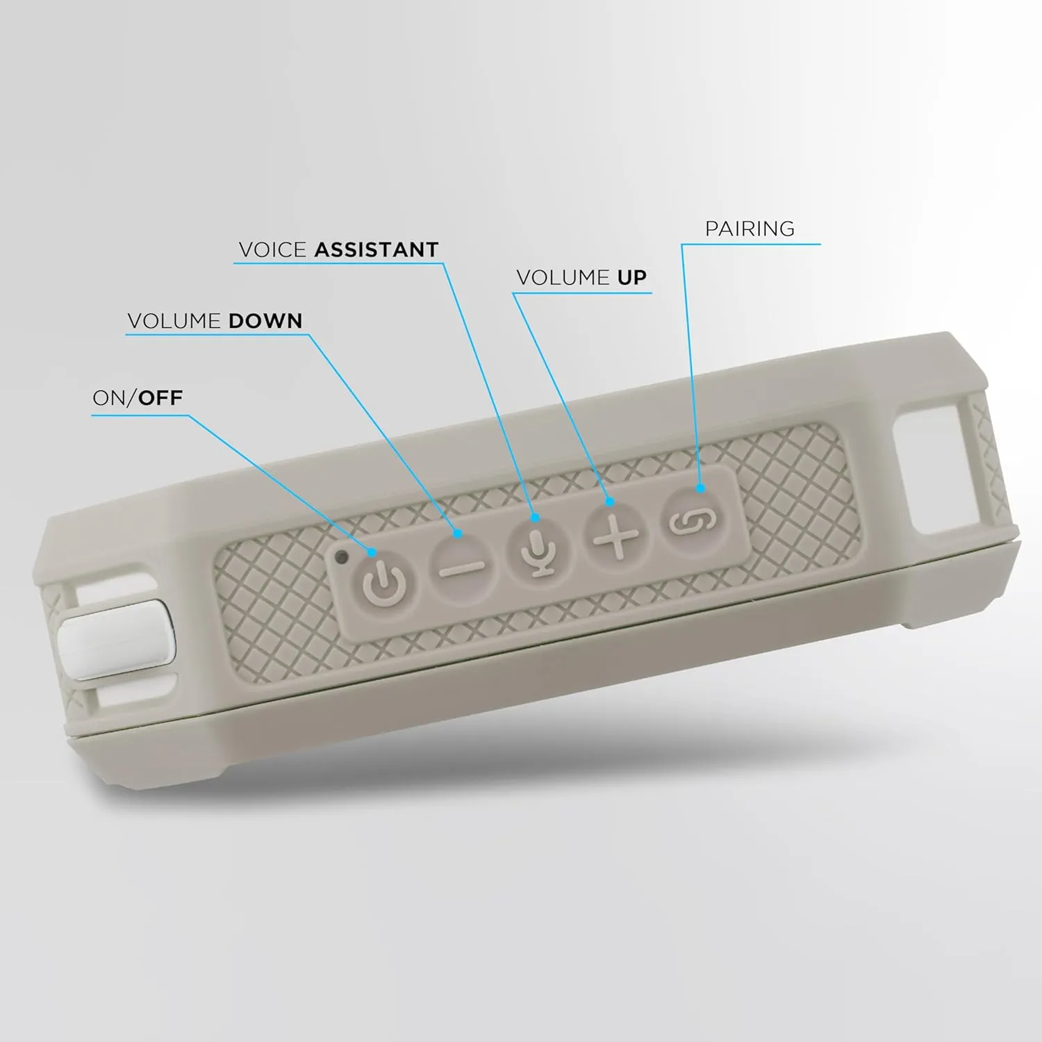 Altec Lansing Portable Bluetooth Speaker HYDRAMINI 2.0, IP67 Waterproof, Portable Speaker, 12h Playtime, Wireless Pairing, USB-C Quick Charge, Magnetic Bluetooth, Voice Assistant Integration