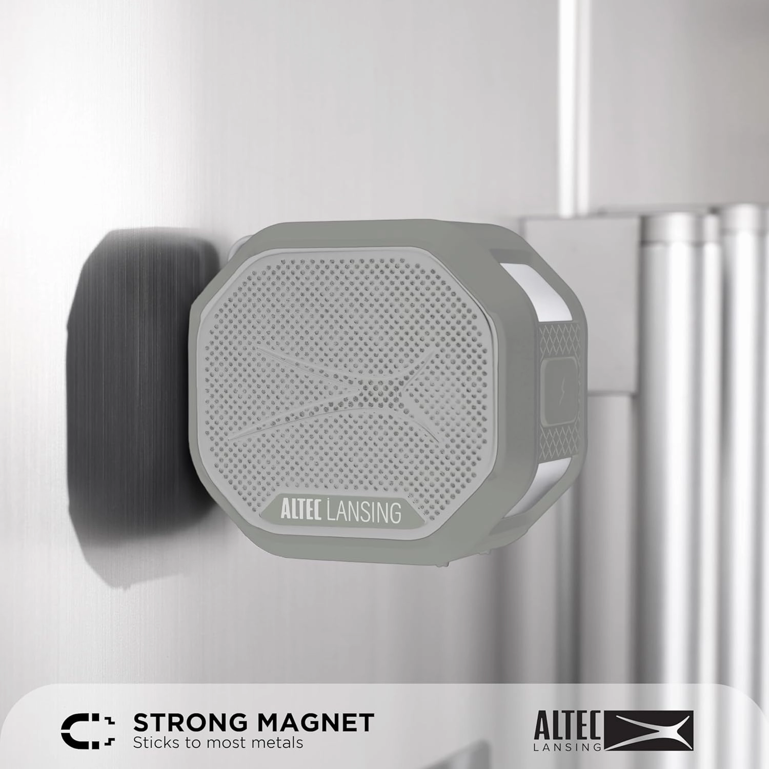 Altec Lansing HYDRATREK Magnetic Bluetooth Speaker, Waterproof IP67, Portable Speaker, True Wireless Pairing, USB-C Quick Charge, 3.7V 400mAh Battery, Voice Assistant, Perfect for Any Adventure…