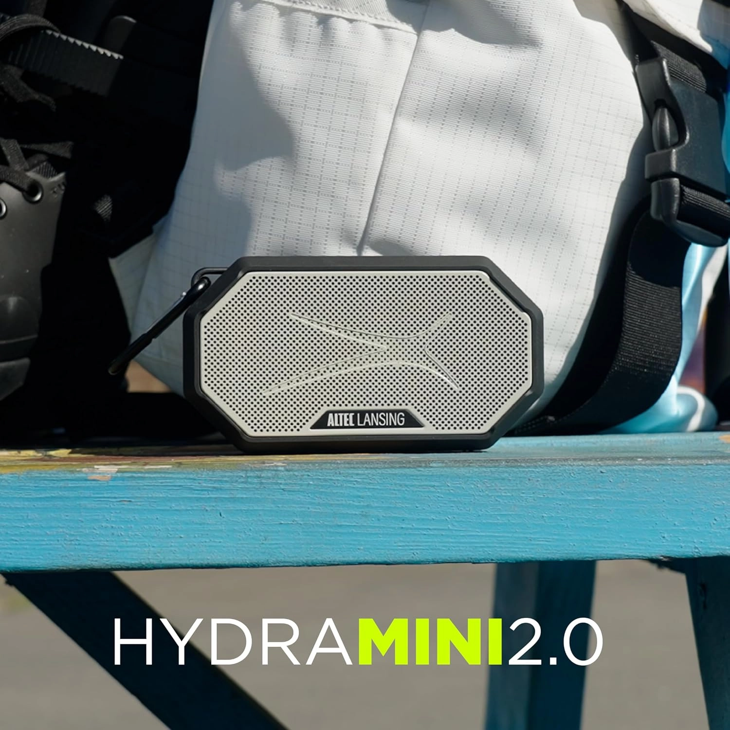 Altec Lansing Portable Bluetooth Speaker HYDRAMINI 2.0, IP67 Waterproof, Portable Speaker, 12h Playtime, Wireless Pairing, USB-C Quick Charge, Magnetic Bluetooth, Voice Assistant Integration