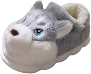 animal plush slippers, non slip, warm and comfortable, men's and women's indoor slippers