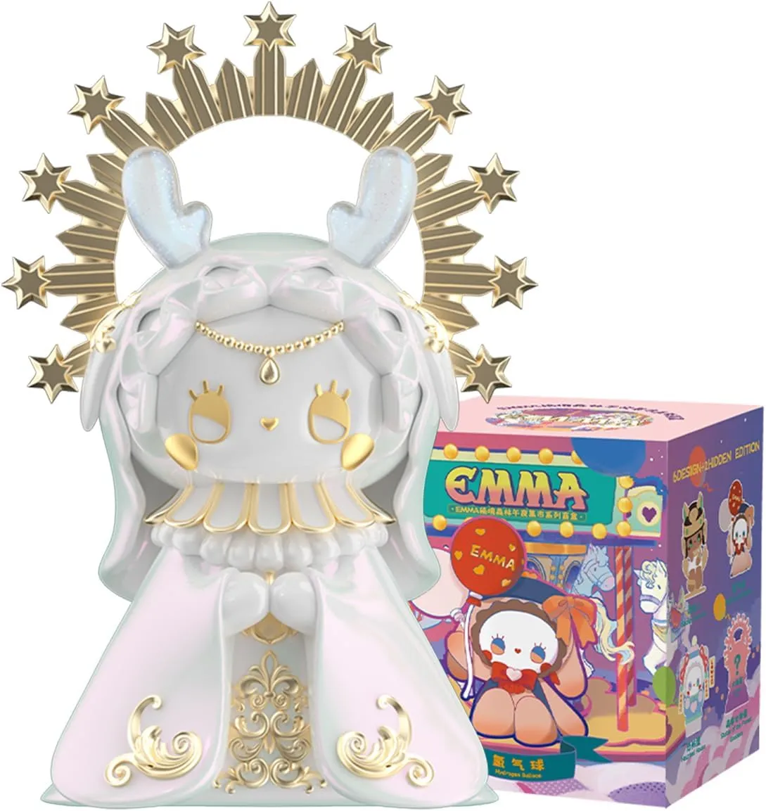 Anime Blind Box, 3.5 Inches Cute Emma Secret Forest Series PVC Blind Box Figure for Desktop Ornament, Collectable Action Figure for Birthday Gifts (Midnight Bazaar Series)