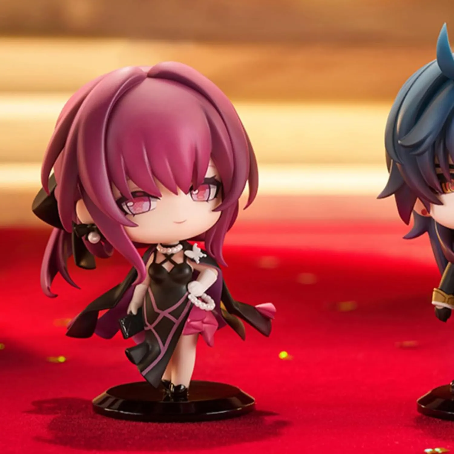 Anime Figure, 3.1 Inches Cute Honkai Star Rail Kafka Blade Welcome to Train Tea Party Chibi Figures, Collectable Anime Figure for HSR Fans (Kafka)