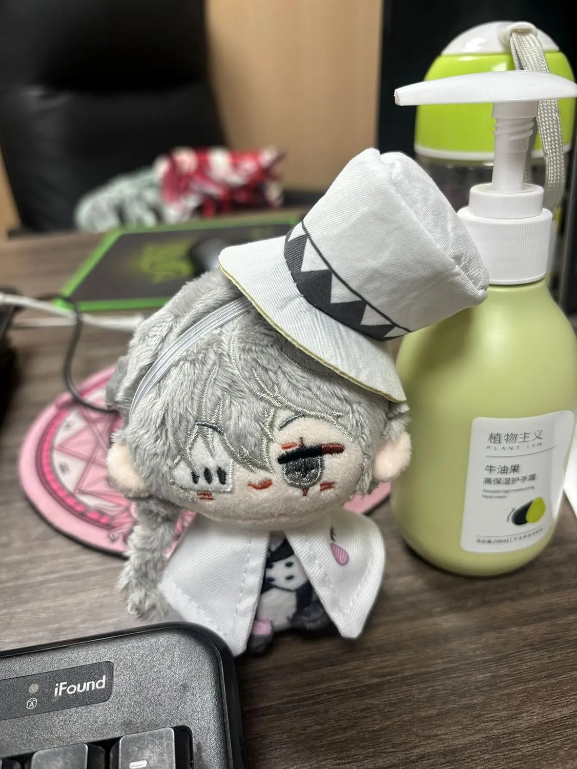 Anime Plush Doll Dazai Osamu Nakahara Chuuya Edogawa Rampo Mini Pendant Keychain Cute Toy Kids Gift(Nikolai Gogol)