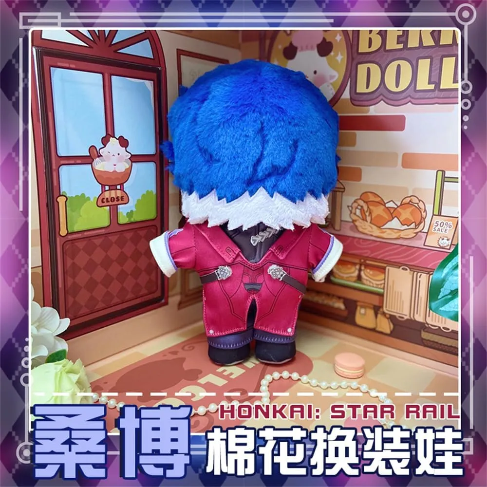 Anime Star Rail Boothill Firefly Aventurine Dr. Ratio 20cm Plush Dress Up Doll Cute Figure Plushies Dolls Gifts (Sampo)