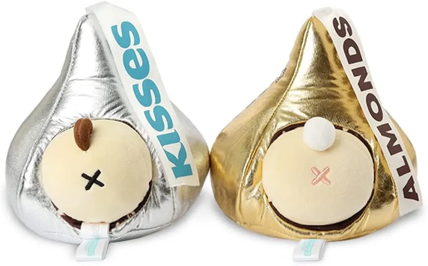 Anirollz Stuffed Animal Plush Toy - Official Hershey Kisses Chocolate Toy Blanket Outfitz Doll | Soft, Squishy, Warm, Cute, Comfort, Safe| Pillow with Panda - Valentine's Day Gift 6" Pandaroll