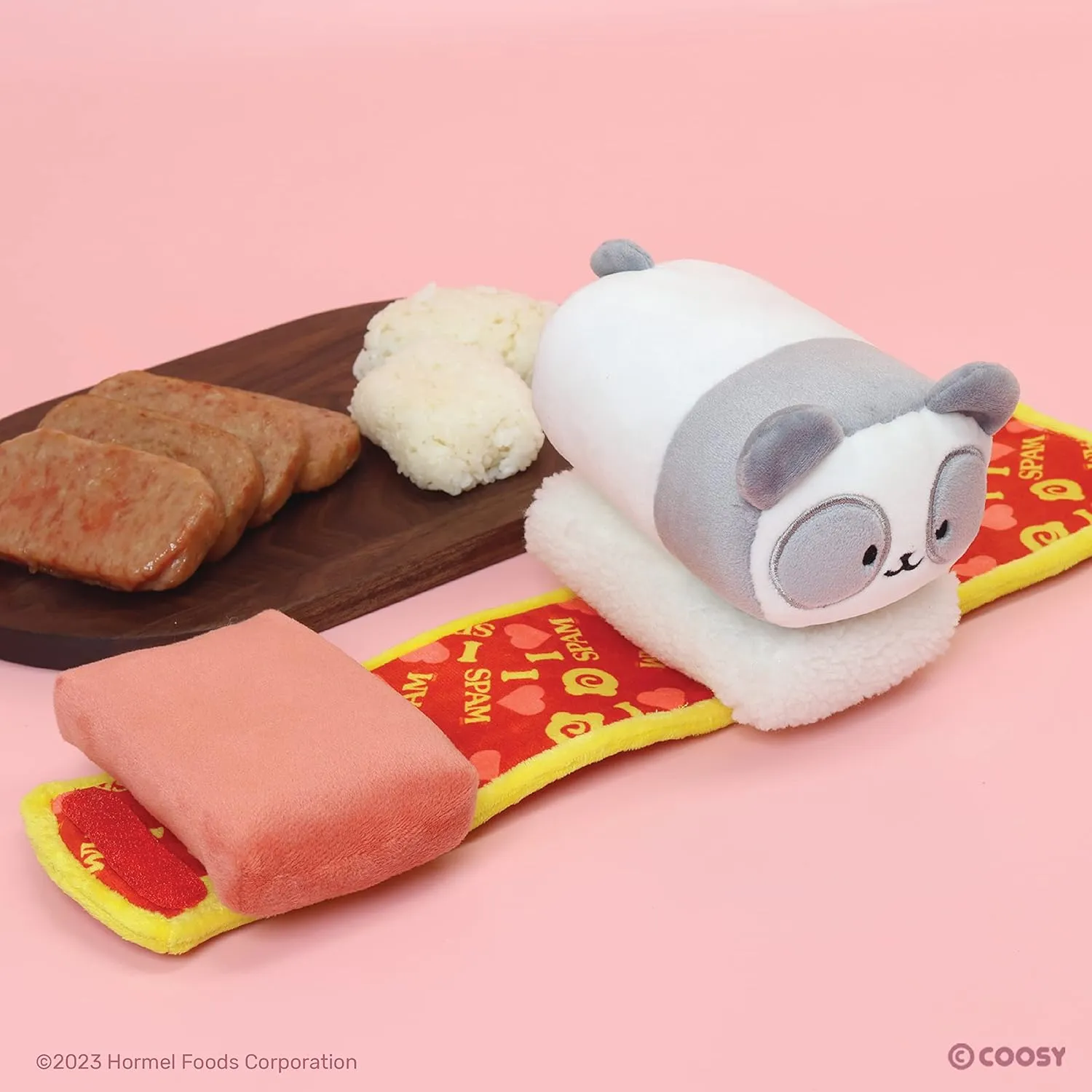 Anirollz Stuffed Animal Plush Toy - Official SPAM Musubi Blanket Outfitz Doll | Soft, Squishy, Warm, Cute, Comfort, Safe| Pillow with Panda - Birthday Decorations Graduation Gift 6" Pandaroll