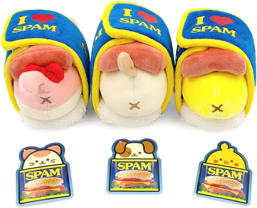 Anirollz Stuffed Animal Plush Toy - Official SPAM Musubi Blanket Outfitz Doll | Soft, Squishy, Warm, Cute, Comfort, Safe| Pillow with Puppy - Birthday Decorations Graduation Gift 6" Puppiroll
