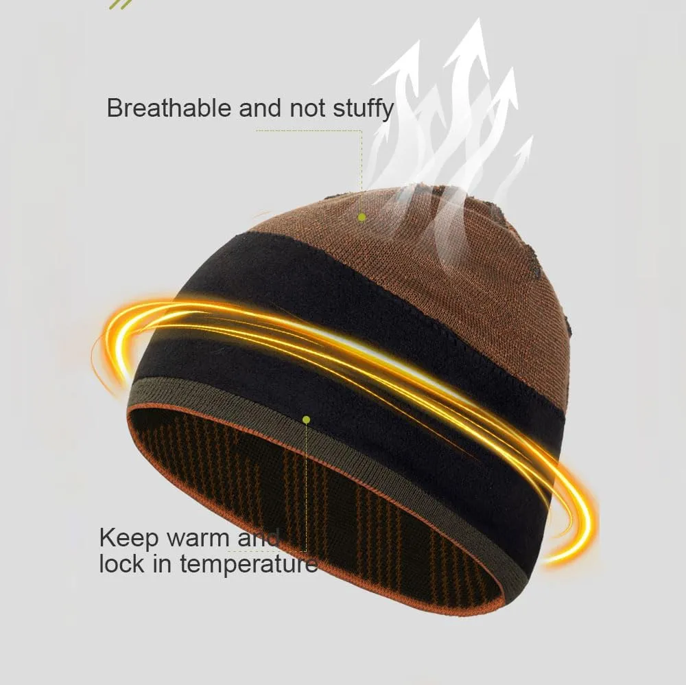 AONIJIE Merino Wool Cuff Beanie Winter Hat for Women Men Soft Knit Beanie Hat for Cold Weather