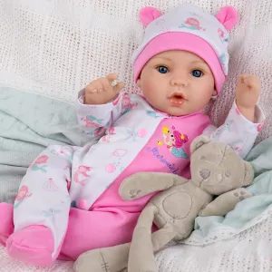 Aori Reborn Baby Dolls Girl Lifelike 18 inch - Realistic Newborn Baby Girls That Look Real, Premium Life-Size Collectible Doll for Preparents, Grandparents, Collectors