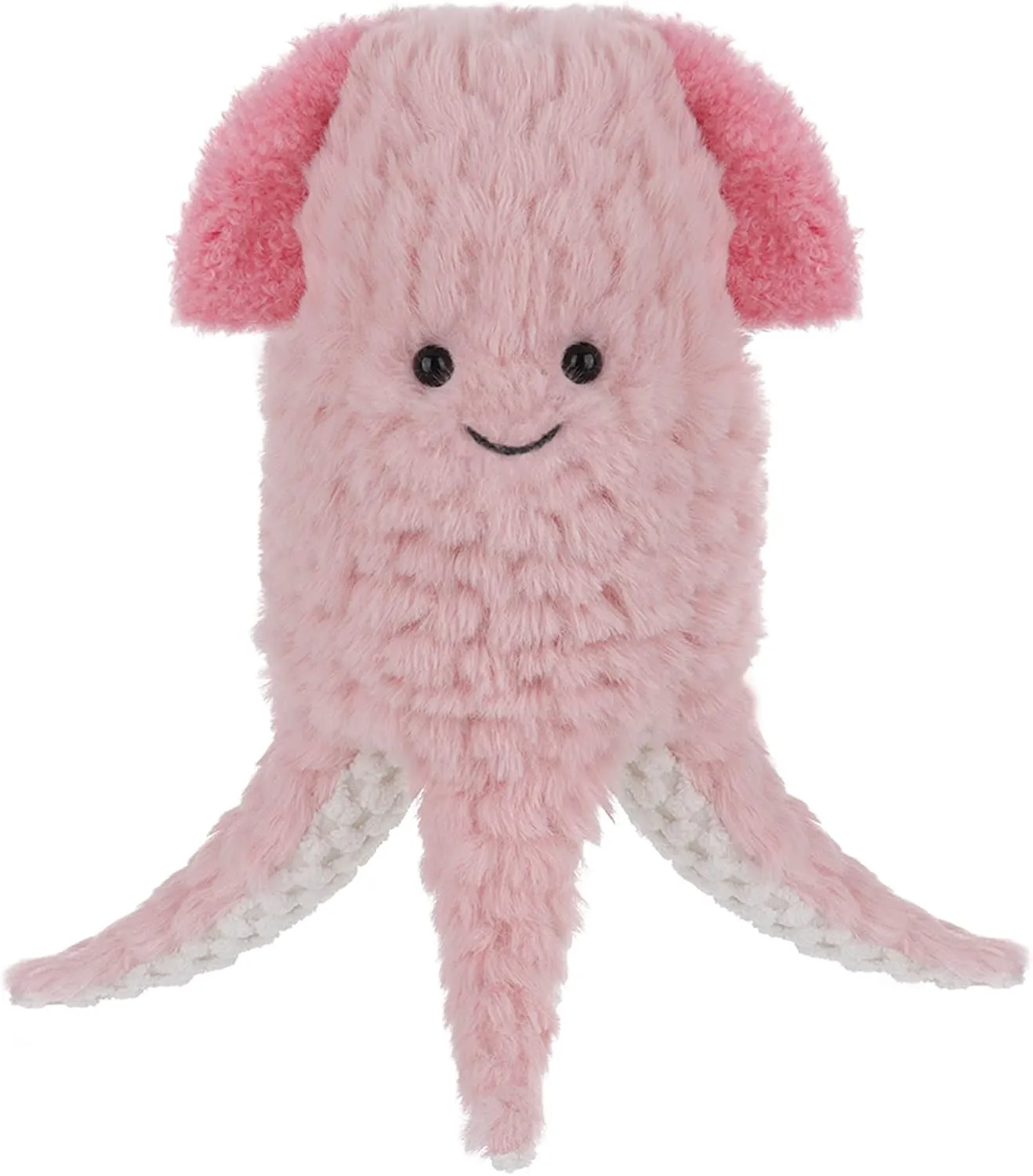 Apricot Lamb Ocean Toys Plush Pink Squid Sea Stuffed Animal Soft Cuddly Perfect for Child 10.5 Inches