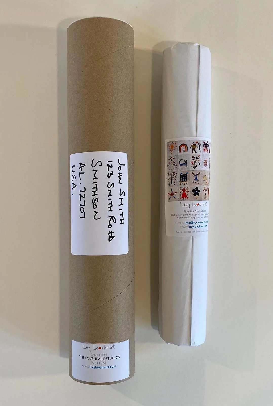 Art Print in a Tube | The Fairy Fair | Lucy Loveheart