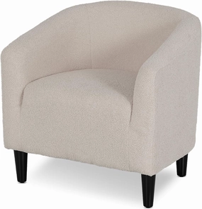 Athena Collection Accent Barrel Chair for Living Room, Soft Comfort Armchair for Bedroom, Modern Single Sofa Chair Comfy Chair for Reading Rest, Grey