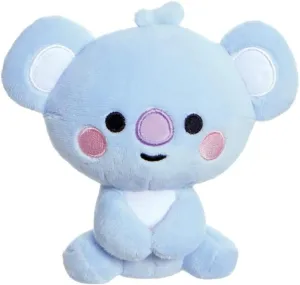 AURORA, 61484, BT21 Official Merchandise, Baby KOYA Sitting Doll 5In, Soft Toy, Blue
