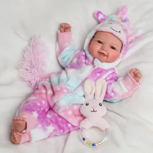 BABESIDE Baby Dolls, 17inch Realistic Baby Doll Girl Real Life Toys with Accessorries for 3  Old Kids Realife Gifts Collection