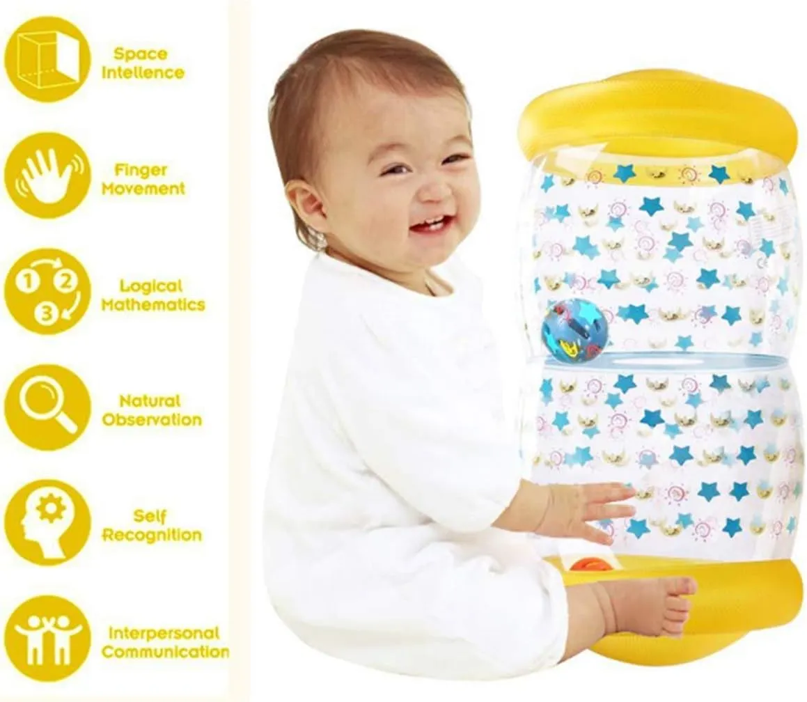 Baby Crawling Toy Fitness Toys Exercise Your Baby's Hearing and Touch Exercise Your Baby's Muscles and Coordination (Yellow)