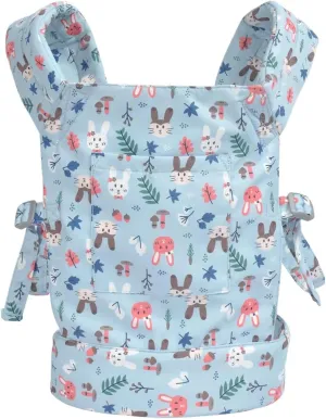 Baby Doll Carrier for Baby Girl Premiums Soft Straps and Skin-Friendly Webbing Stuffed Animal Carrier for Kids and Toddler Facing in Facing Out and Backpack 18 inch Doll Rabbit Design
