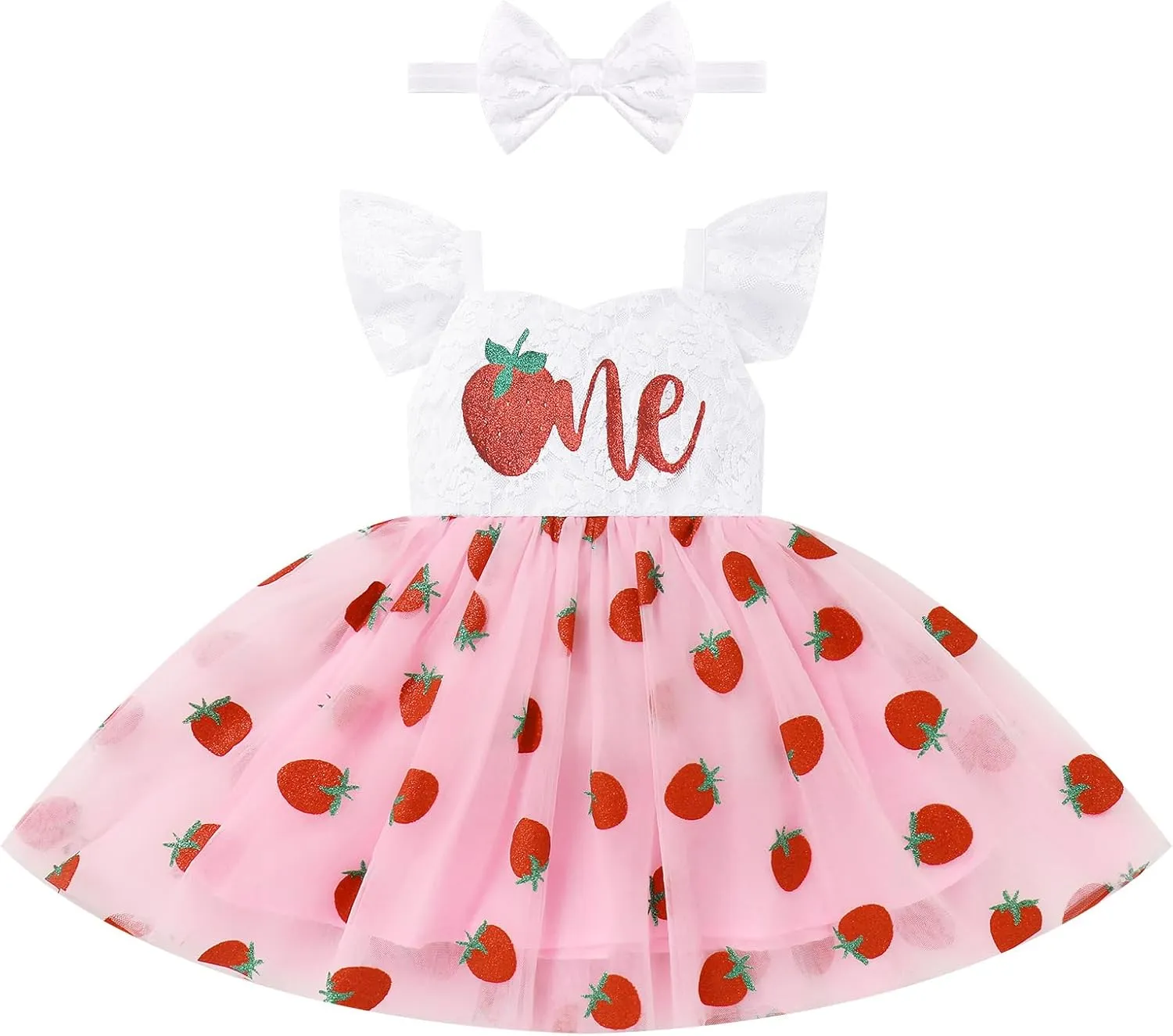 Baby Girl Fairy One Year Birthday Dress Floral Mermaid First Cake Smash Outfits Toddler 1st Communion Baptism Gown