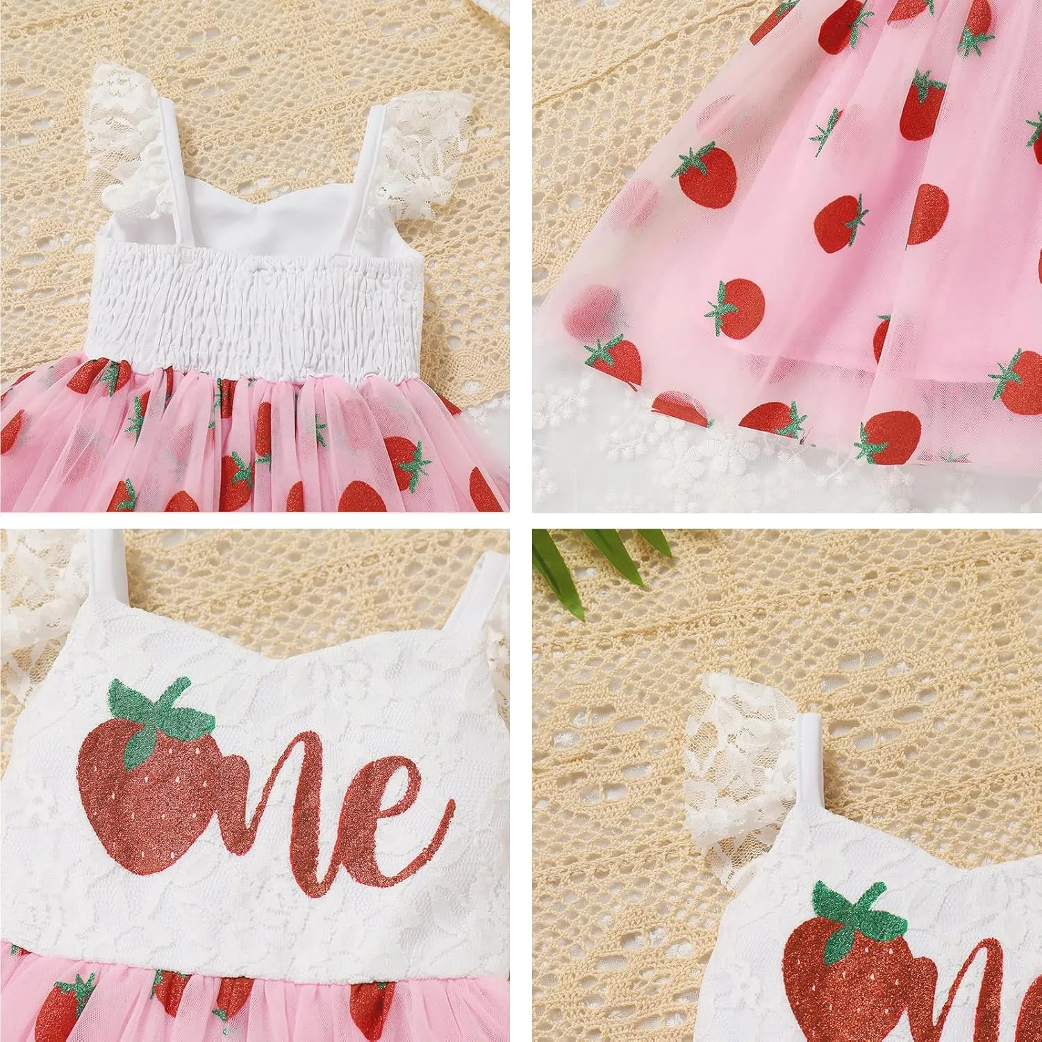 Baby Girl Fairy One Year Birthday Dress Floral Mermaid First Cake Smash Outfits Toddler 1st Communion Baptism Gown