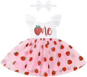 Baby Girl Fairy One Year Birthday Dress Floral Mermaid First Cake Smash Outfits Toddler 1st Communion Baptism Gown