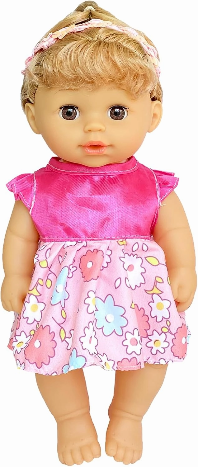 Baby Doll Clothes ,6 Sets Girl Doll Clothes Dress for 10-12 Inch Doll, Doll Clothes Accessories for Baby Doll Girl