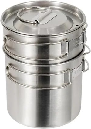 Backpacking Cooking Utensils - Stainless Steel Backpacking Cooking Set | Camping Messware Kit | Compact Stainless Steel Cookery Kit | Folding Outdoor Survival Tools for Packing, Hiking